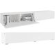 TV stojalo KIRA LOWBOARD 210 cm, bela mat