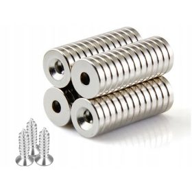 MOČAN NEODIMSKI MAGNET Z LUKNJO ZA VIJAK 15X3 - 10 KOSOV