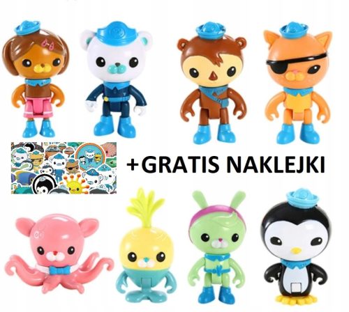 FIGURICE OKTONAAUTS 8 KOM. KAKOVOSTNI SET Kocurro Kapitan Pinio Dusia Xenia