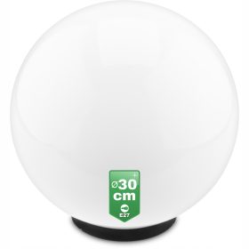   Okrogla vrtna svetilka BELA KROGA 30CM LED E27 ZUNANJE IP44 UV