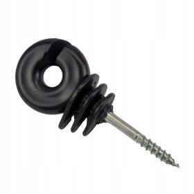 Izolator za žice in pletenice, črn