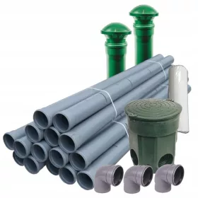 istilna naprava s pretočno drenažo, 1 prekat, 1 l