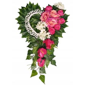 opek cvetja za grob, pokopališče, nagrobnik, srček