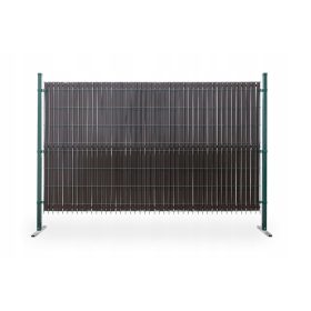 Vertikalna zaščita za panelne ograje 173 x 250 cm rjava