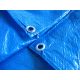 Modra dvojno laminirana ponjava HDPE 5x10 m, odporna na vreme