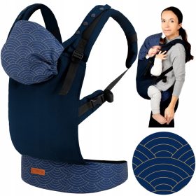 Ergonomska nosilka MoMi Collet, mornarsko modra