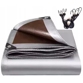   Vrhunska odporna ponjava EKSPAND 210g - 10m x 20m, srebrno-rjava