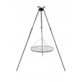    ŽAR 80cm TRINOŽNA MREŽA IZ NERJAVEČEGA JEKLA KAMINSKI PALI