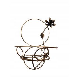 Metalno stojalo za rože z vrtnico 40 cm