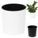 Beli cvetlični lonec za balkon Deco4Home 30 cm x 30 x 30,5 cm