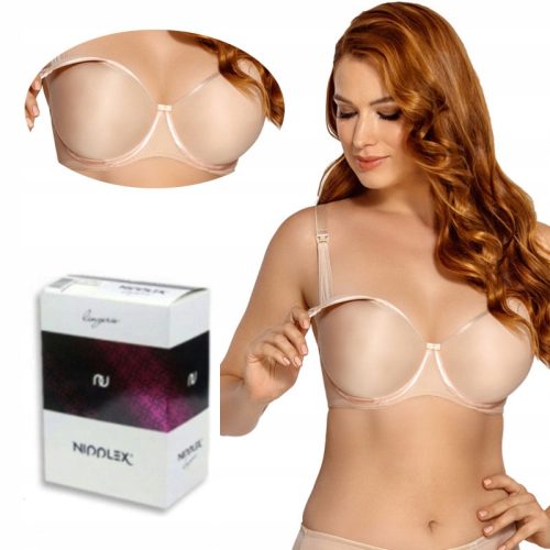 Nedrček za hranjenje Mama Nipplex, ojačen s poliamidom, velikost 90G