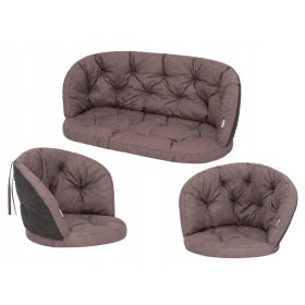 Zestaw 3 blazin za pleteno pohištvo 100x50, 50x50