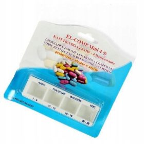 Dnevna kasetka za zdravila s 4 predelki na dan