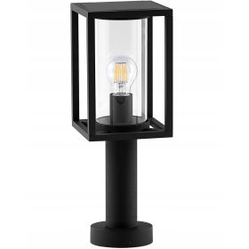 Pravokotni svetilni steber SuperLED E27 50 cm črn