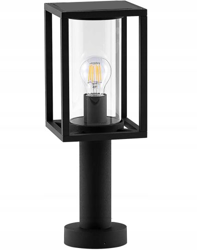 Pravokotni svetilni steber SuperLED E27 50 cm črn