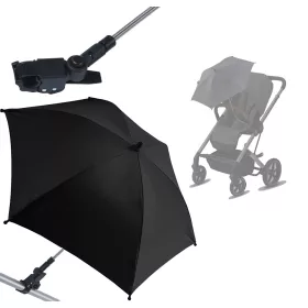   Dežnik za voziček Titanium UV50+ Cybex/Joie/Valco Baby Black, 70 cm