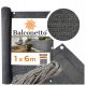 Balkonska prevleka Balconetto, siva (grafit) 100 x 600 cm UV stabilizacija