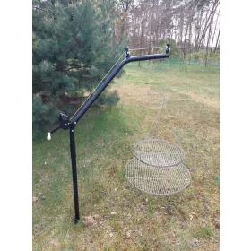  MASNA ROTACIJSKA PALICA ZA ŽAR + DVE INOX REŠETKI