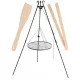  STATIV ZA VRTNI ŽAR + MREŽICA + KURIŠČE 60 CM