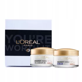   L'Oréal Paris Expertise Age 70+ Set: dnevna in nočna krema za obraz + škatla