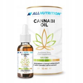  ALLNUTRITION Konopljino olje 15% CBD, naravna pomoč pri stresu 10ml