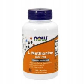 Now Foods L-metionin kapsule 500 mg aminokisline 100 kos.