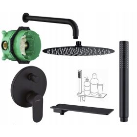 Podometni tuš set Hansgrohe Vernis Blend Črna Mat