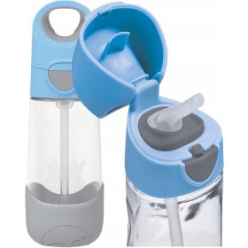 B.Box Tritan bidon s slamico, roza, 450 ml