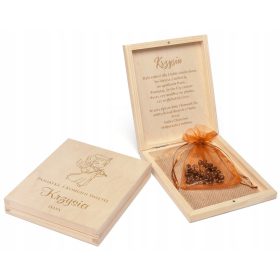   Priročna Škatlica z Rožnim Vencem kot Spominek za Prvo Sveti Obhajilo, z Vgraviranim Imenom