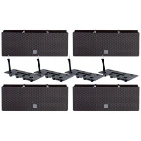   PROSPERPLAST Cvetoči lonček 206 cm x 19,5 x 18,5 cm - Rjavi in bež odtenki