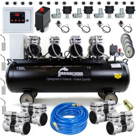   Optimized name: Kompresor zraka Barracuda OF150 150L 8 bar

Optimized description: 
CICHY kompresor bez ulja Barracuda OF150 - 150 litara, 8 bara - kapaciteta 520 l/min. Ovaj pouzdan i izdržljiv kompr
