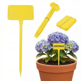  RUMENE nalepke za opis rastlin, 16x11