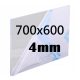 PLEKSI plošča za razrez na dimenzije 700x600x4mm