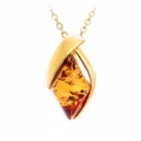 ZLATA VERIŽICA Z JANTARJEM 925