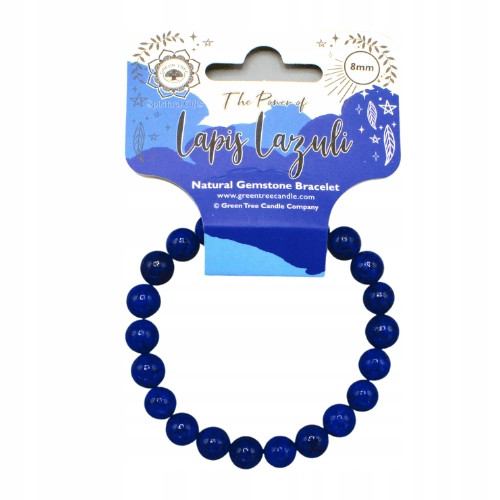 Zapestnica Lapis Lazuli z 8 mm kroglicami