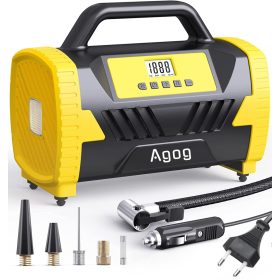   Agog A21 KC7 Kompresor brez olja za avtomobil, polnilna vtičnica 12V LED LCD