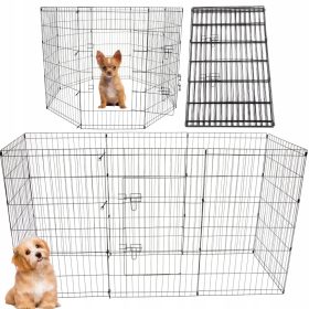   Stabilen kovinski pesjak za vašega ljubljenčka - koristno za pse, mačke, mladičke, zajce in druge male živali. Velikost 160 x 160 x 92 cm zagotavlja dovolj prostora za udobno bivanje. Odlična izbira z