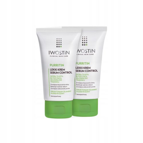 IWOSTiN PURRITIN Lekki krem sebum control za mastno kožo, 3x60 ml