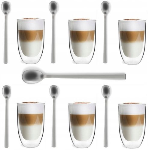 Kavni set Vialli Design za latte 350 ml 6 kosov