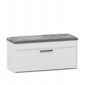 Omara za čevlje s sedežem PARMA 100 x 49 x 35 cm bela