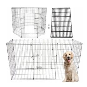 KOVINSKA STAJICA ZA PSE XXXL 160x140x122 cm ČRNA