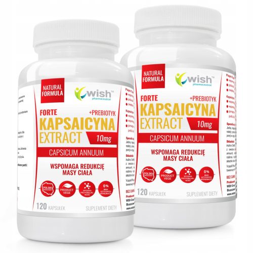 Kapsaicin 10mg Forte - Super Močan Veganski Ekstrakt s Prebiotikom