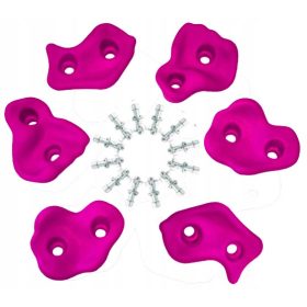 Plezalni kamni za otroke 6 ROZA + vijaki