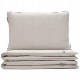   MUMLA posteljnina Basic Bežowy 140x200 cm + Prevleka 60x50 cm 100% bombaž različni vzorci