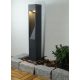 Vrtna svetilka MODERN 60cm kvadratna siva/pepel