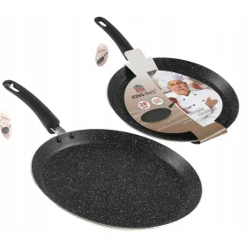    Kinghoff Pancake Frying Ponev za palačinke, jajca in palačinke, 28 cm, marmor