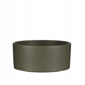   Ceramični bonsaj lonec ERA BOWL 22/10 cm z zeleno wytłaczano fakturo