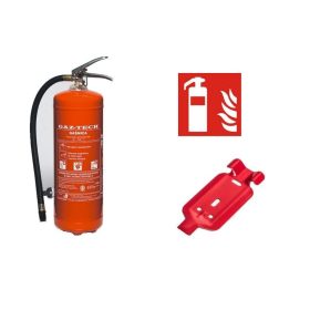   Gasilni aparat GP6xABC/E INOX za 20 let + obešalnik + tabla + legalizacija