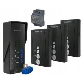   3-DRUŽINSKI Prostoročni, prostoročni domofon za tri družine