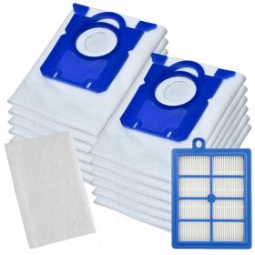   Profi&Home HEPA sintetične vrečke za sesalnik 12 kos + filter za AEG, Electrolux, Philips FC8031.